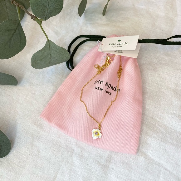 Kate Spade ♠️ Precious Pansy Mini Pendant - Picture 8 of 10